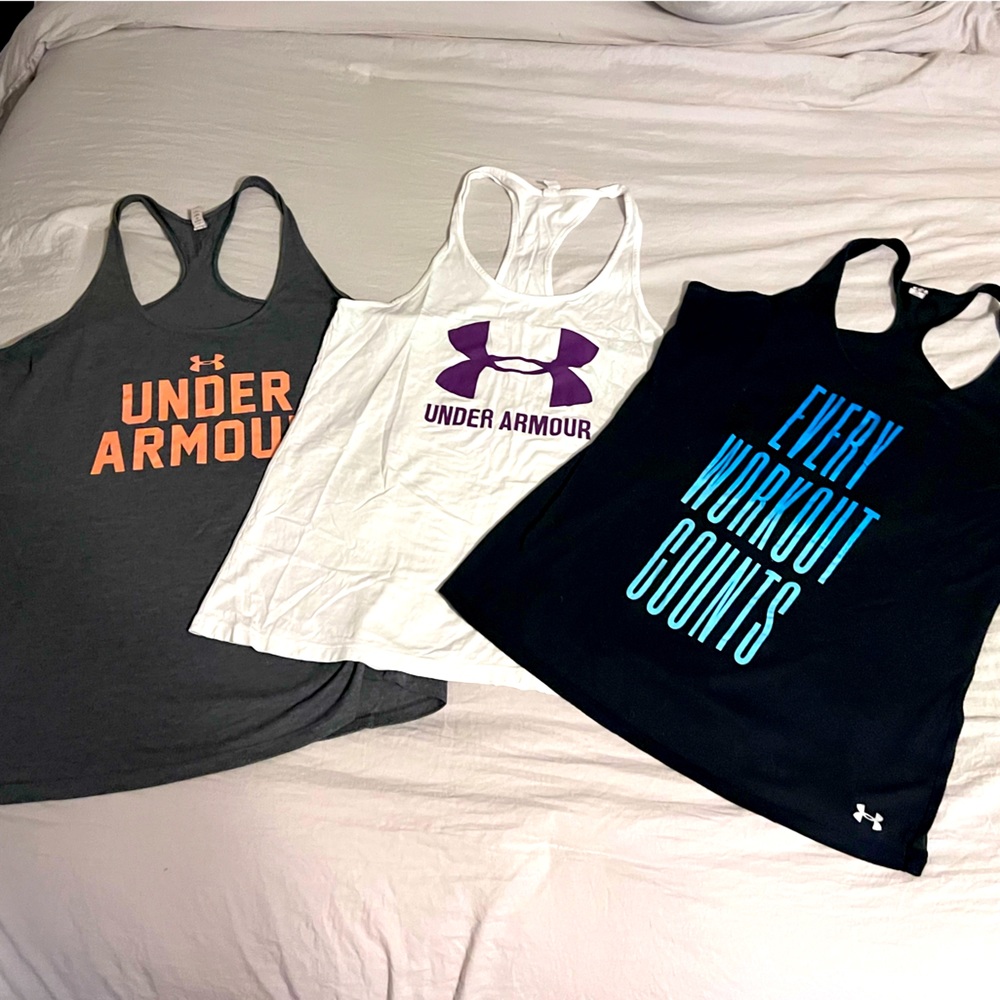 Under Armour workout tank trio